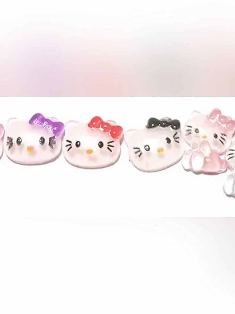 🎀 Kawaii Kitty 3D Resin Nail Charms – Assorted Nail Art Decorations (Sealed Bag)